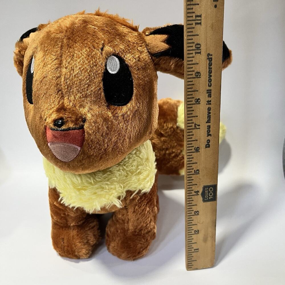 Build A Bear Pokemon Eevee Brown Plush 16" Stuffed Animal 2017 BAB